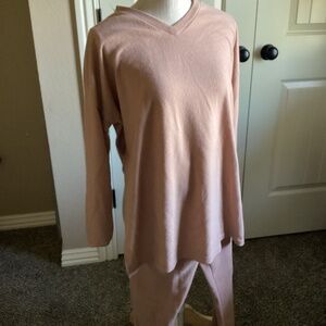 2Pc Love83 Lounge Set - Size S | Super Soft Luxe Jersey Pants & Swing Top